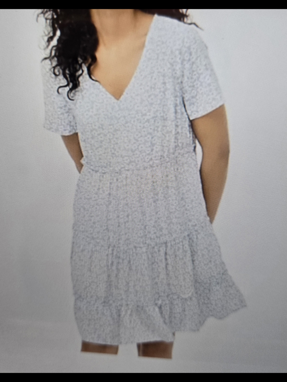 J CREW V-Neck Tiered Women's Dress M
